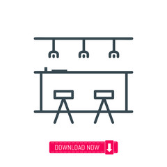 Fototapeta premium Bar icon, vector
