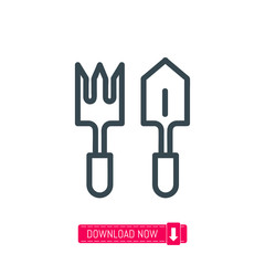 Shovel icon, vector