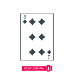 Playing card icon, vector