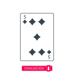 Playing card icon, vector