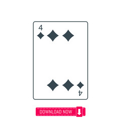 Playing card icon, vector