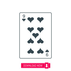 Playing card icon, vector