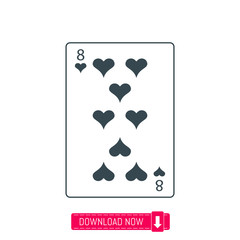Playing card icon, vector