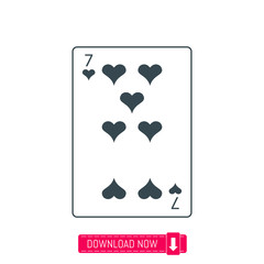 Playing card icon, vector