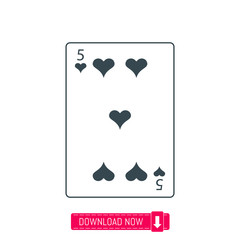 Playing card icon, vector