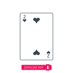 Playing card icon, vector