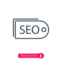 SEO icon, vector