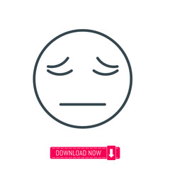 Sad emoji icon, vector