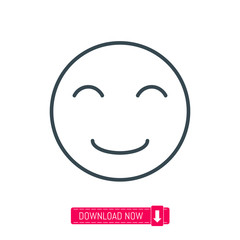 Smile emoji icon, vector