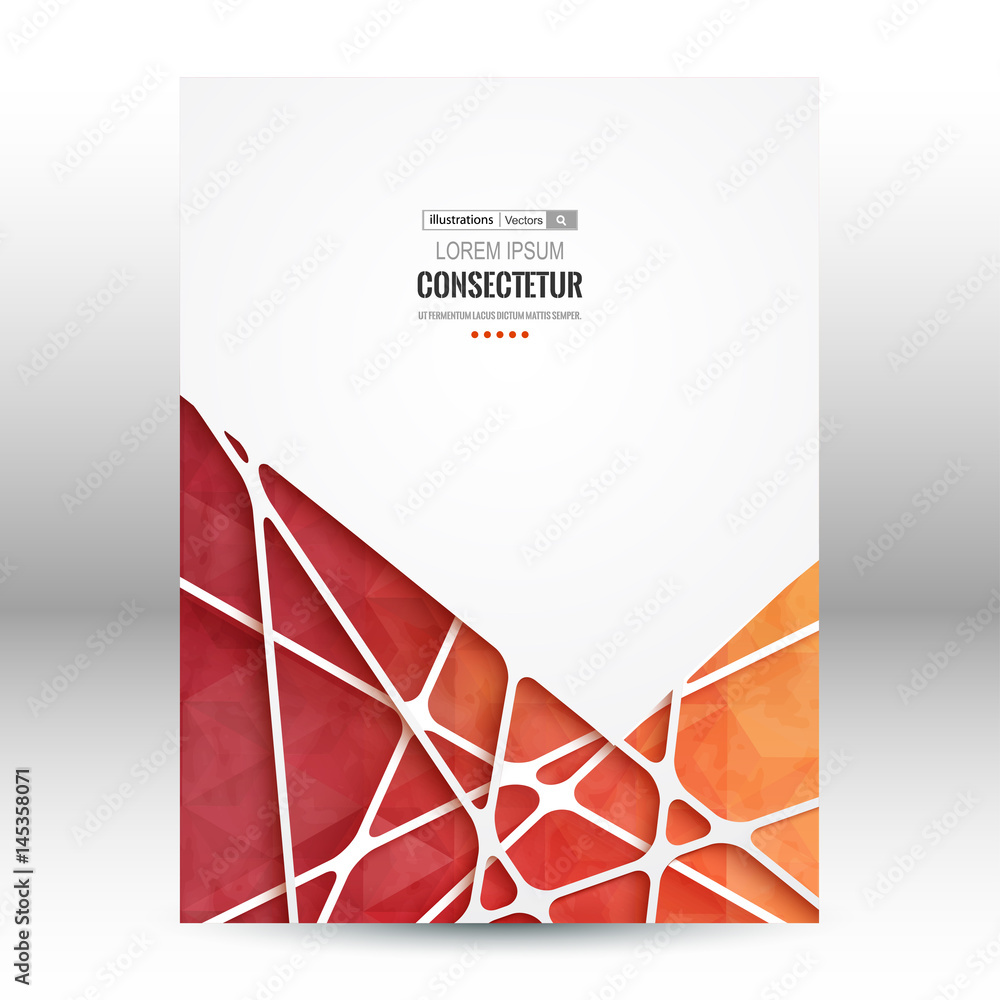 Aufkleber abstract geometric background with polygons. info graphics composition with geometric shapes.