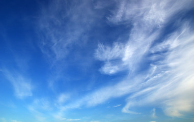 blue sky and clouds