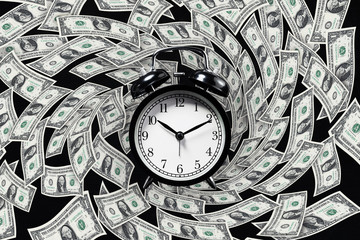 Money concept with time.business financial