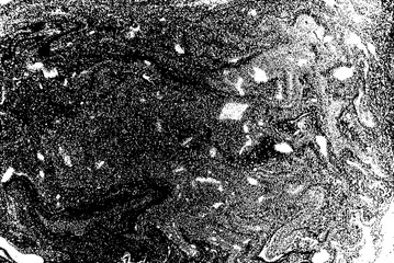 Black and white liquid texture, watercolor hand drawn marbling illustration, abstract vector background