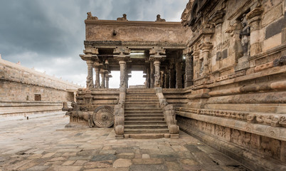 Ancient Hindu temple in Tamil Nadu, India built by Chola kings