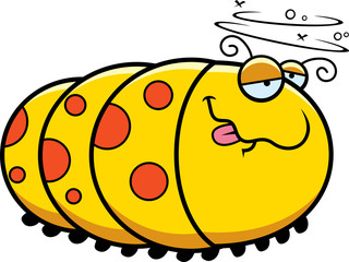 Cartoon Drunk Caterpillar