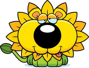 Cartoon Goofy Dandelion Lion