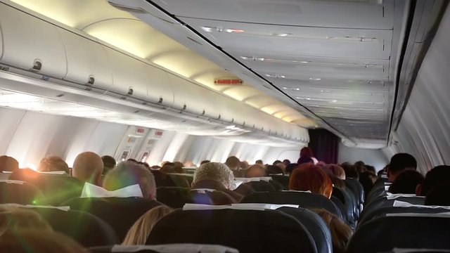 The Plane Hit The Turbulence Zone, A First-person View, Hd 1080p