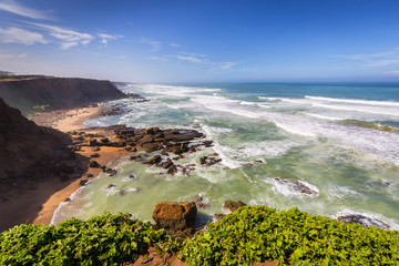 Stormy Atlantic coast near Rabat-Sale, Morocco