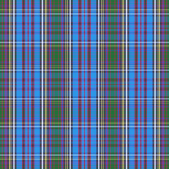 Tartan check plaid texture seamless pattern in yellow, blue and green.