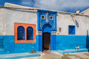Narrow alley in Medina Rabat, Morocco
