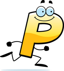 Cartoon P Running
