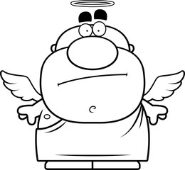 Cartoon Angel Bored