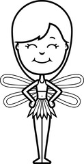 Cartoon Teen Fairy Smiling