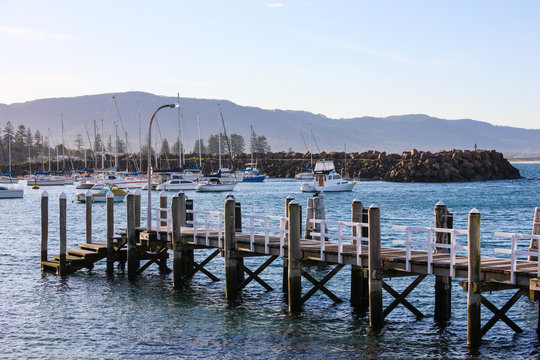 Jetty at Belmore Basin, Wollongong Harbour, Australia