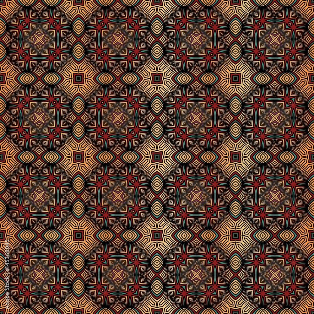 Aufkleber abstract art classic luxury and elegant pattern pattern in popular modern design pattern of wavy lin