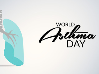 Fototapeta na wymiar World Asthma Day.