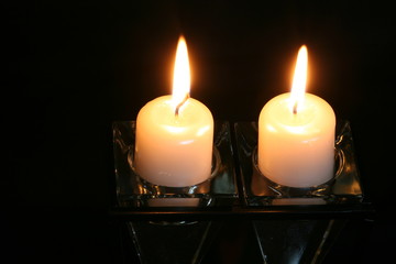 burning candles