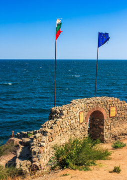 Northen tower with entrance to the fortress of sozopol.