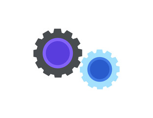 Flat vector cog wheel 