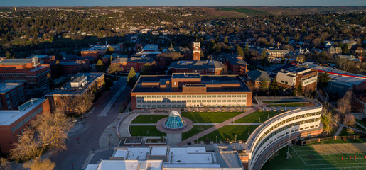 Washington State University campus aerial view