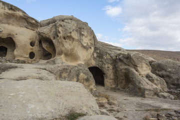 Fototapeta na wymiar cave city Uplistsikhe near Gori, Georgia
