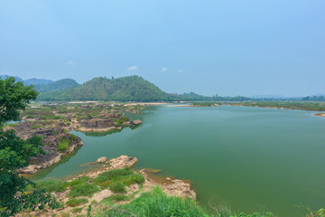 Obraz premium Landscape of Mekong river at Thailand
