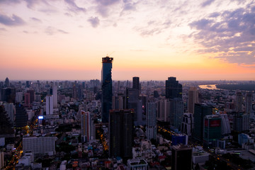 New Year's Sunrise in Bangkok 