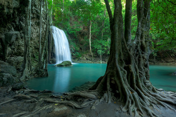 waterfall in Kanjanaburi Province, Thailand