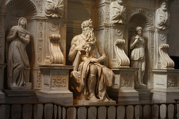 Mose' di Michelangelo scultura