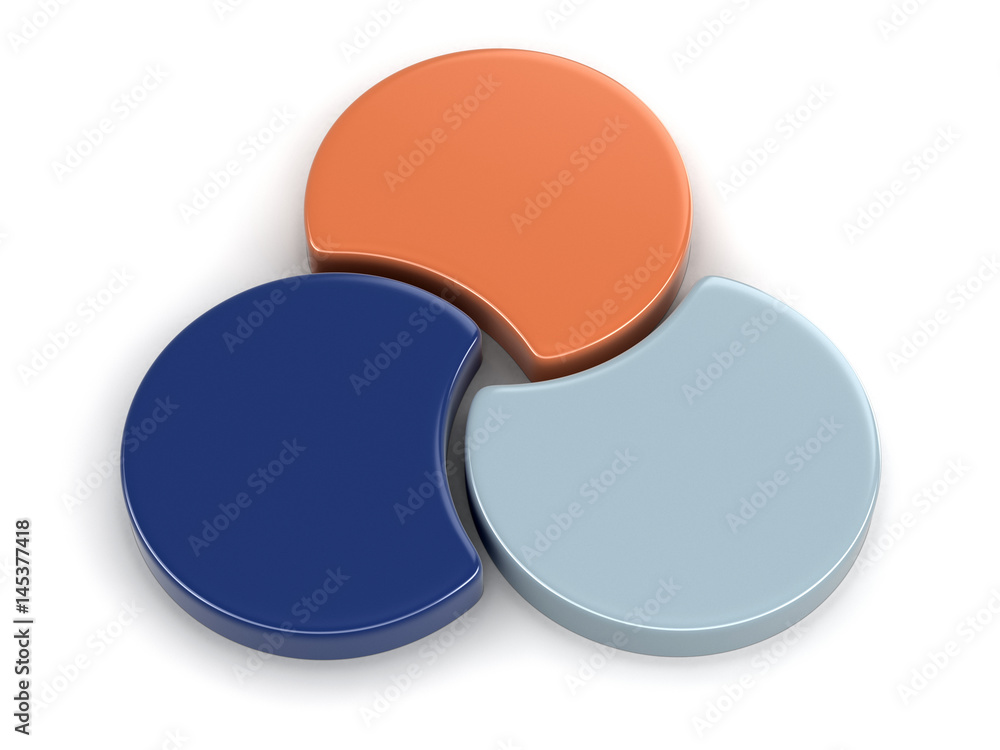 Poster circular graph. image with clipping path