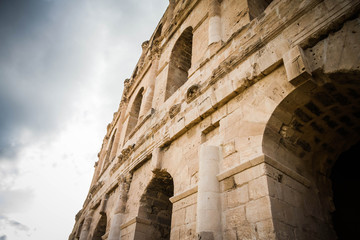 Medieval coliseum in Tunisia