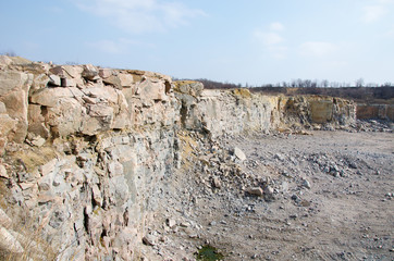 part of a stone quarry