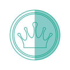 Crown royalty symbol icon vector illustration graphic design