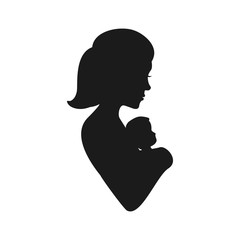 Moms love design icon vector illustration graphic design