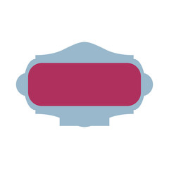 Decorative frame bannner icon vector illustration graphic design