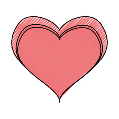 Heart and love icon vector illustration graphic design