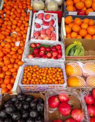 Fresh fruits on the market