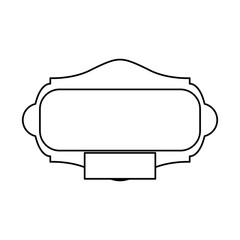 Decorative frame bannner icon vector illustration graphic design