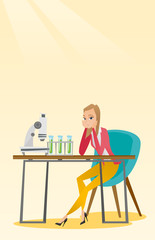 Student working at laboratory class.