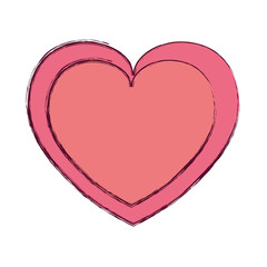 Heart and love icon vector illustration graphic design